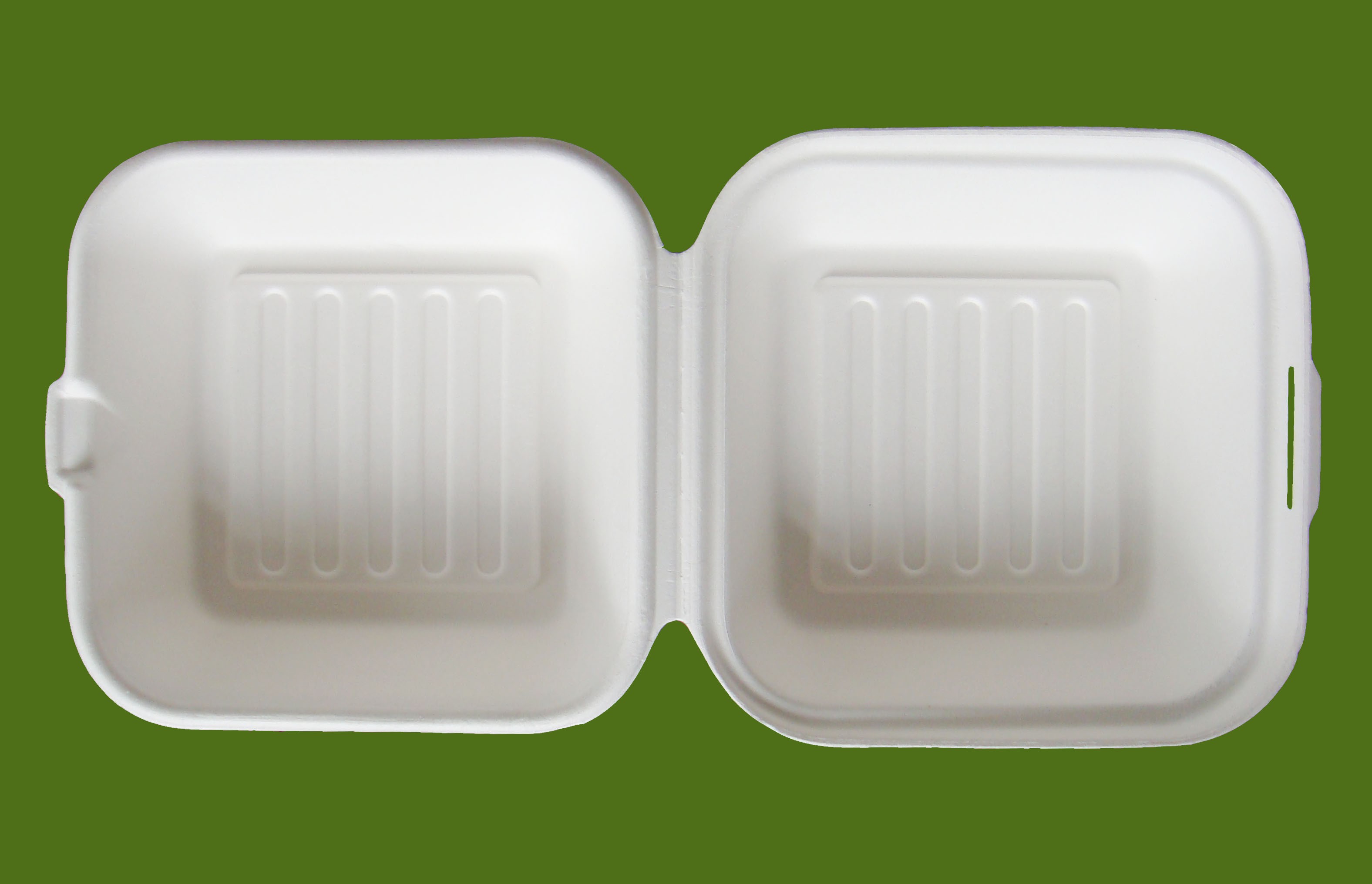  6x6x3inch hamburger box PFAS free