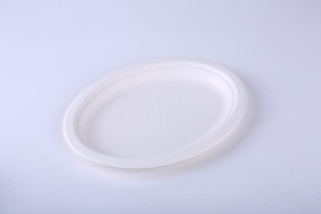 Compostable 10×7″ Oval Plate TY-A