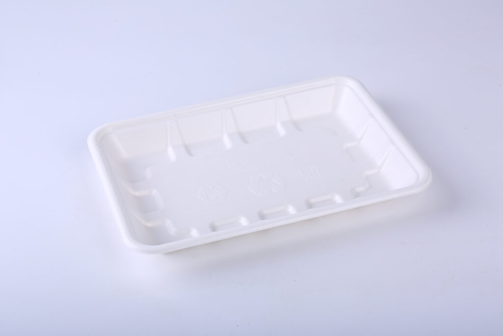 Tray1A Shallow Compostable Meat Tray