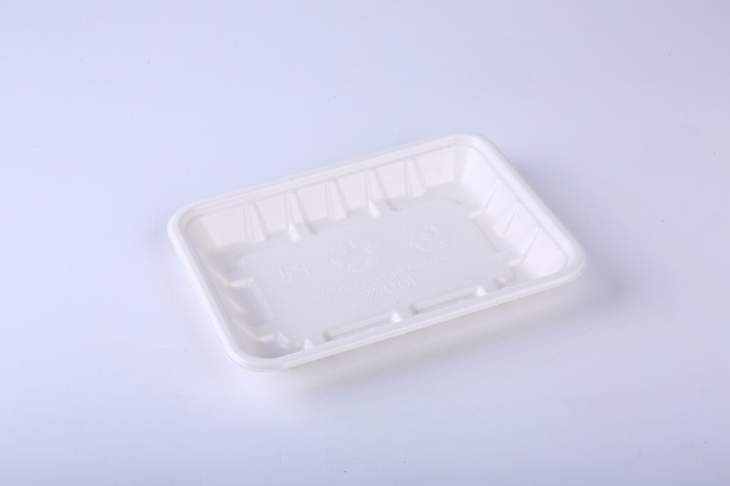 Tray2A Shallow Compostable Meat Tray