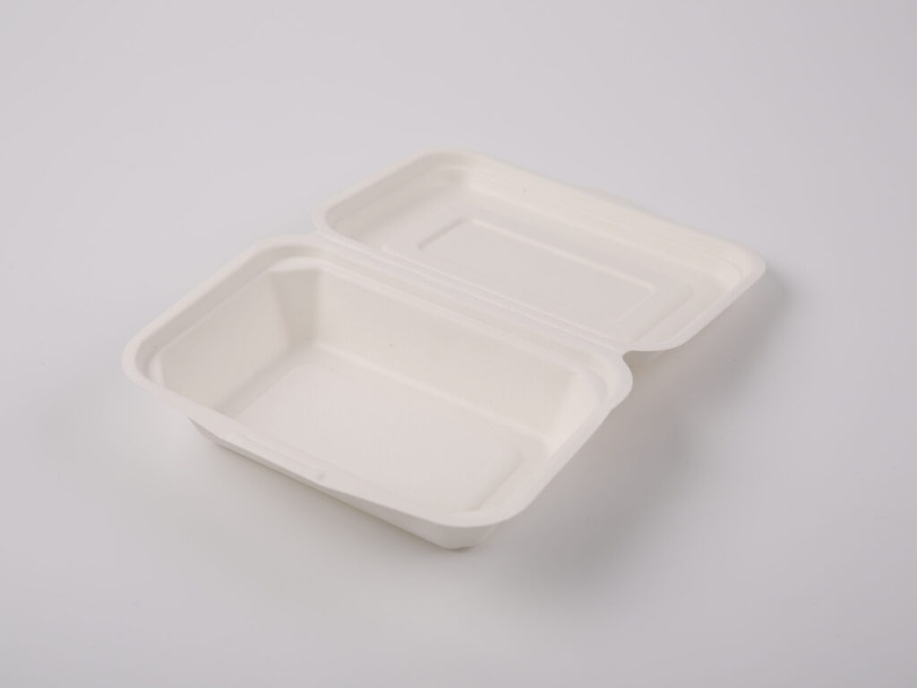 600ml Compostable Clamshell Food Box FH-J600