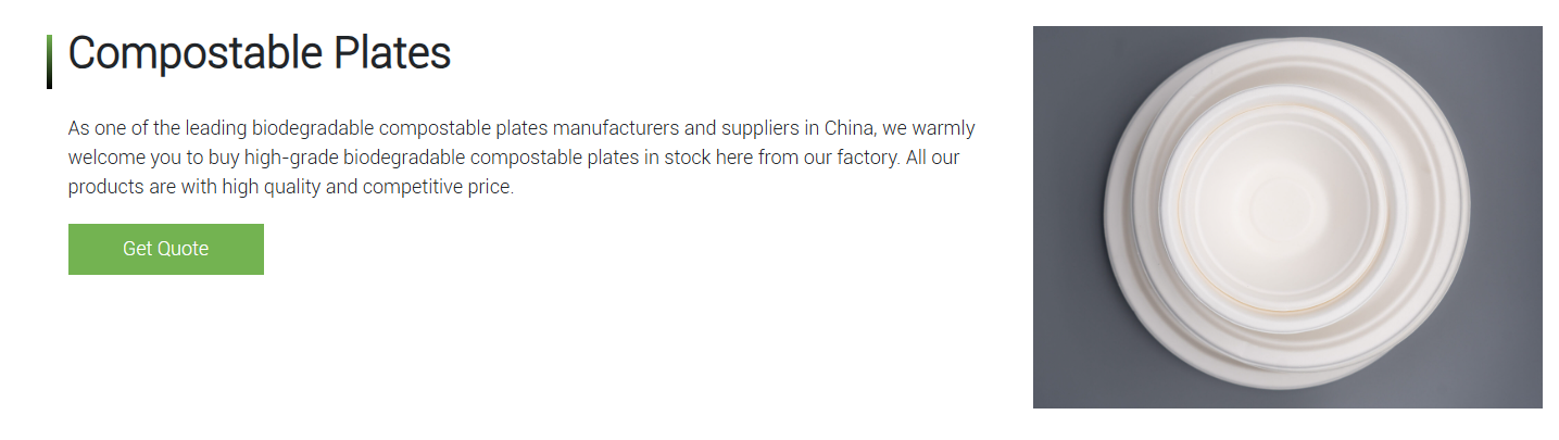 Compostable Plates